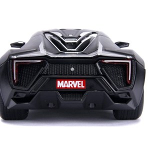 اسباب بازی ماشین فلزی لیکان هایپراسپورت Black Panther Lykan Hypersport و فیگور پلنگ سیاه با مقیاس 1:24_اسباب بازی
